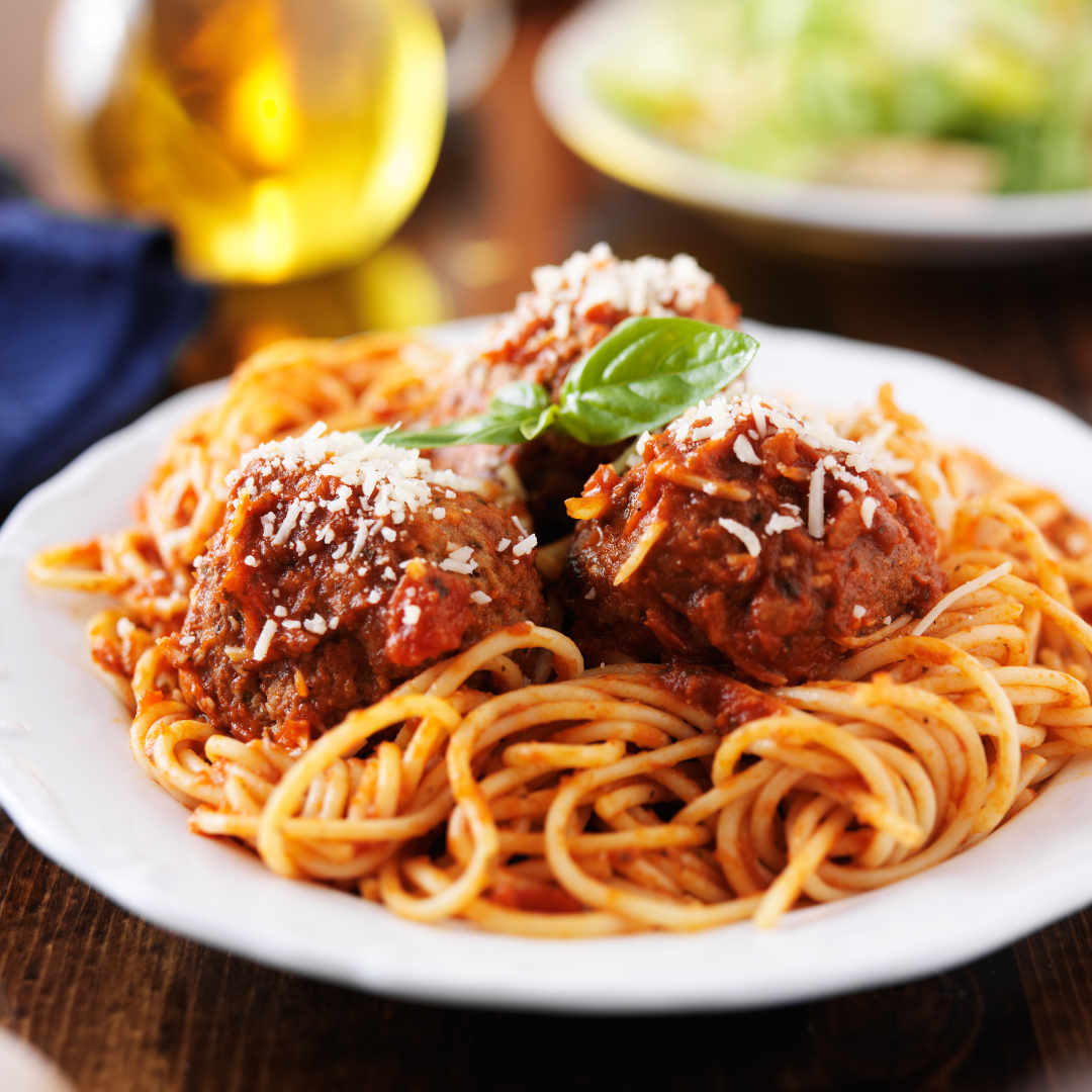 large portion of pasta
